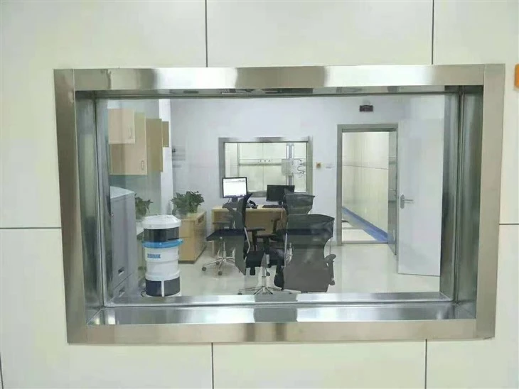 Hospital CT Room X-ray Lead Glass Window, X-ray Lead Glass Used For Radiation Protection high quality